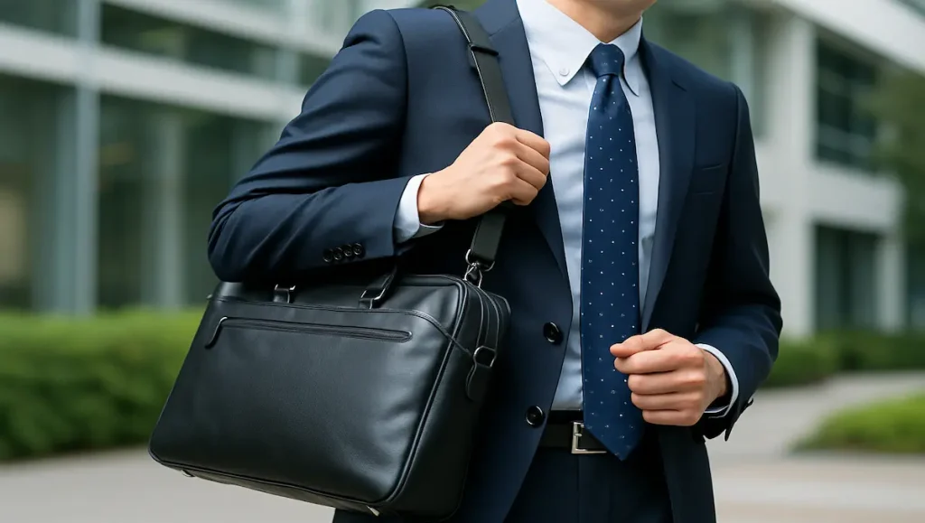 ビジネスバッグの肩掛けがダサいのは本当？