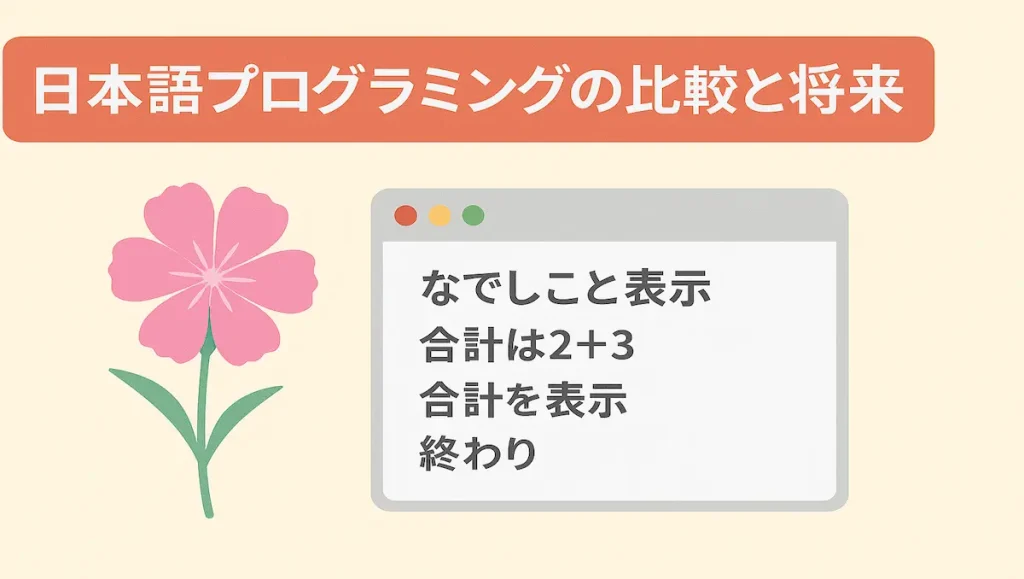 なでしこ｜プログラミング例を紹介