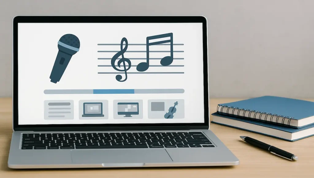 サイトで公開されている音楽教材